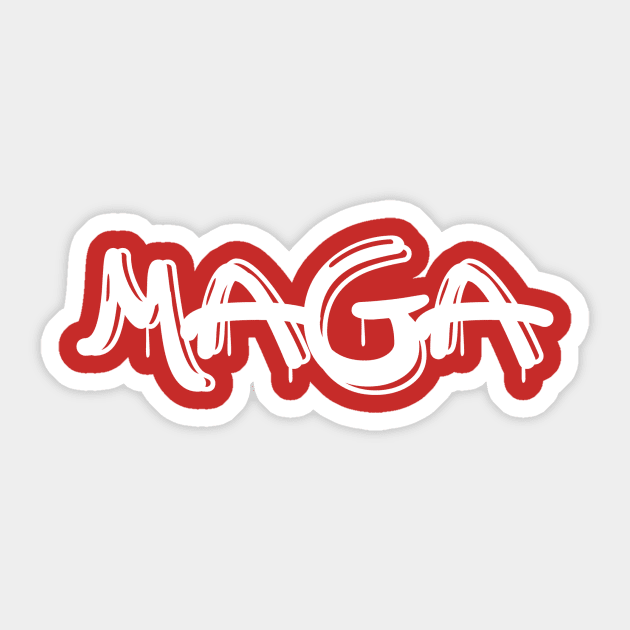 MAGA Graffiti Sticker by woundedduck